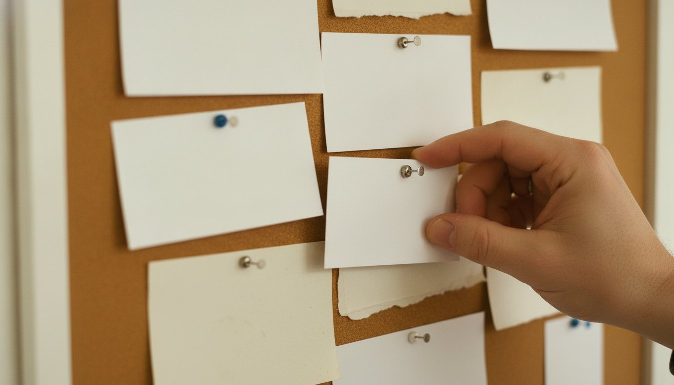 A hand holding a phone showing an AI chat answer with a small cited source card beneath it, the kind of citation an AI answer engine pulls from